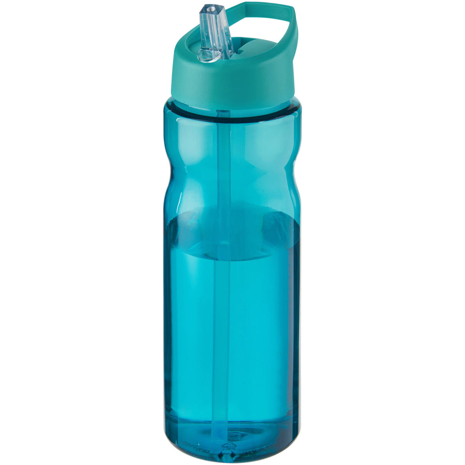 Borraccia sportiva H2O Active® Base da 650 ml con coperchio con beccuccio personalizzato con logo - Pubblienne