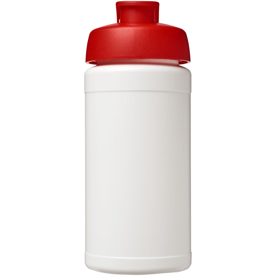 Borraccia sportiva Baseline® Plus da 500 ml con coperchio a scatto personalizzato con logo - Pubblienne