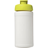 Borraccia sportiva Baseline® Plus da 500 ml con coperchio a scatto personalizzato con logo - Pubblienne