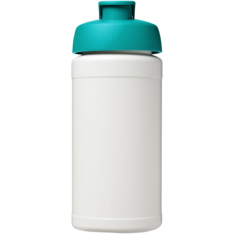 Borraccia sportiva Baseline® Plus da 500 ml con coperchio a scatto personalizzato con logo - Pubblienne