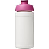 Borraccia sportiva Baseline® Plus da 500 ml con coperchio a scatto personalizzato con logo - Pubblienne