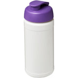 Borraccia sportiva Baseline® Plus da 500 ml con coperchio a scatto personalizzato con logo - Pubblienne