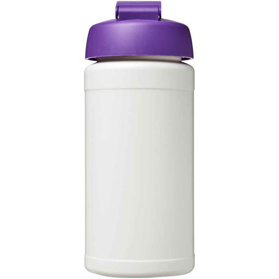 Borraccia sportiva Baseline® Plus da 500 ml con coperchio a scatto personalizzato con logo - Pubblienne