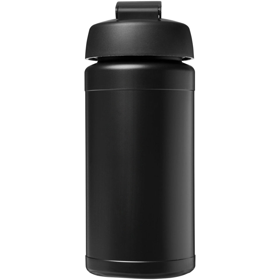 Borraccia sportiva Baseline® Plus da 500 ml con coperchio a scatto personalizzato con logo - Pubblienne