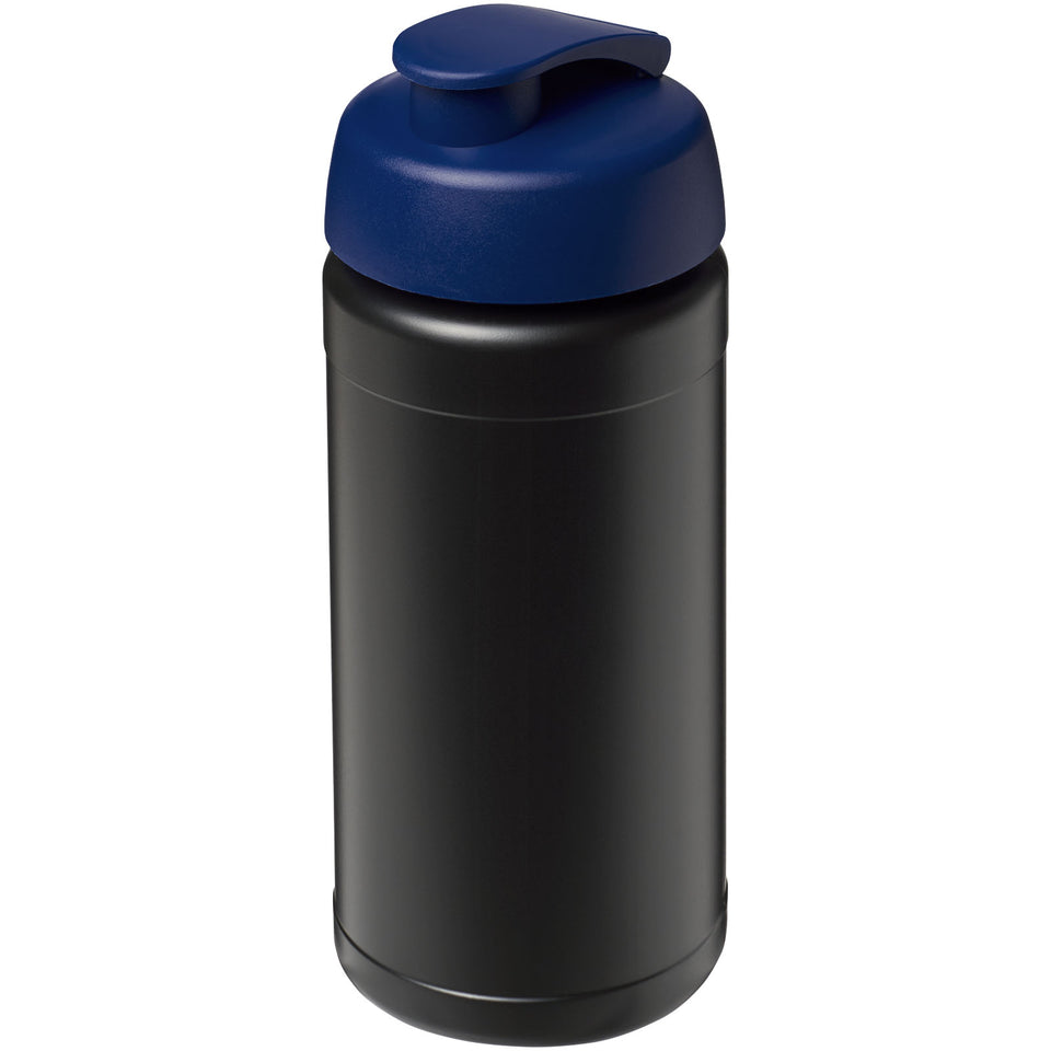 Borraccia sportiva Baseline® Plus da 500 ml con coperchio a scatto personalizzato con logo - Pubblienne