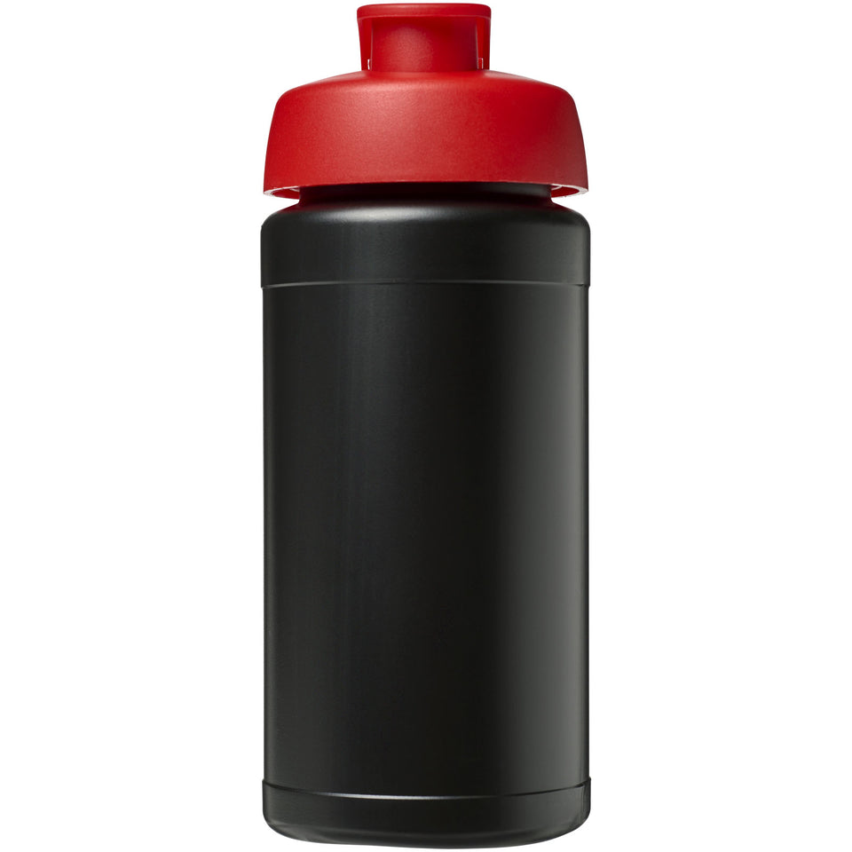 Borraccia sportiva Baseline® Plus da 500 ml con coperchio a scatto personalizzato con logo - Pubblienne