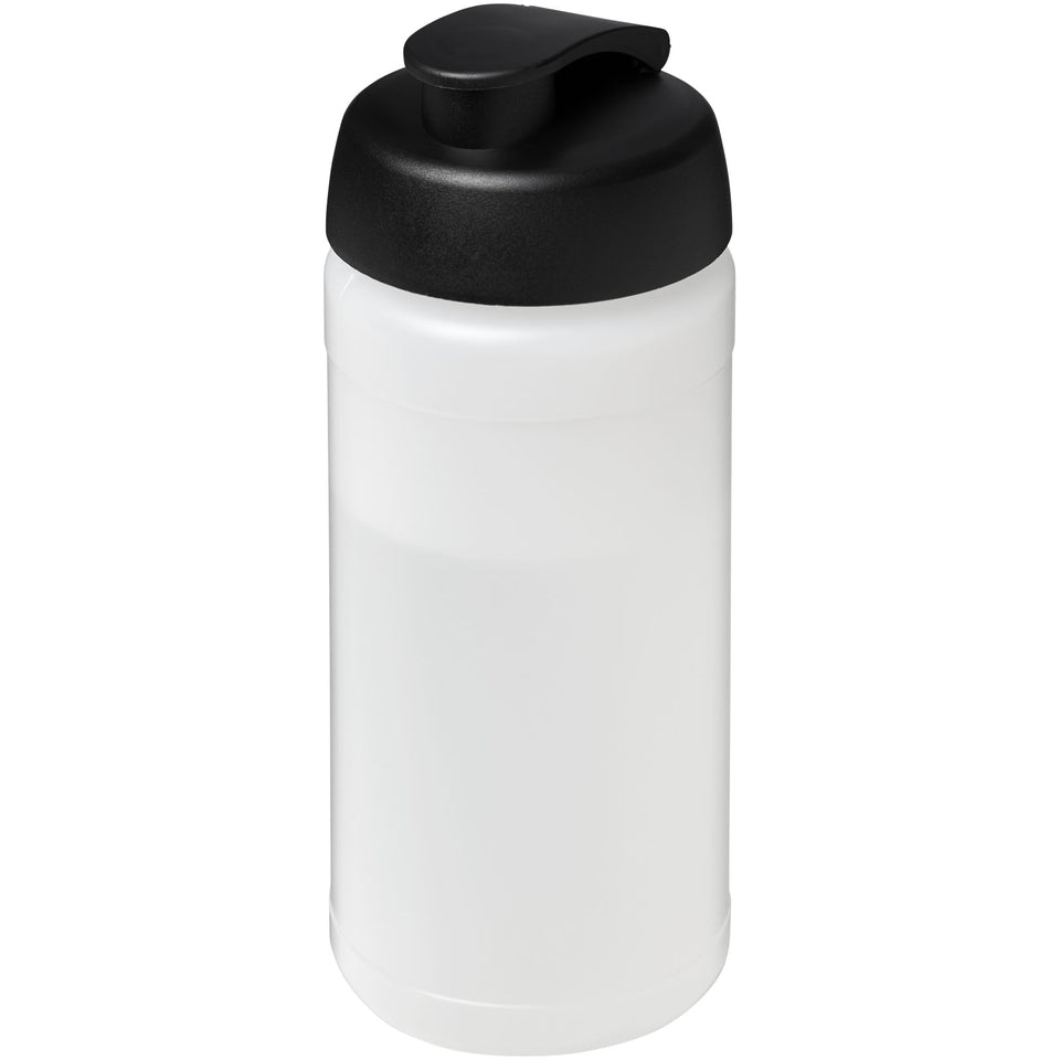 Borraccia sportiva Baseline® Plus da 500 ml con coperchio a scatto personalizzato con logo - Pubblienne