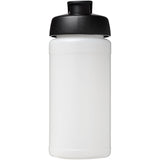 Borraccia sportiva Baseline® Plus da 500 ml con coperchio a scatto personalizzato con logo - Pubblienne