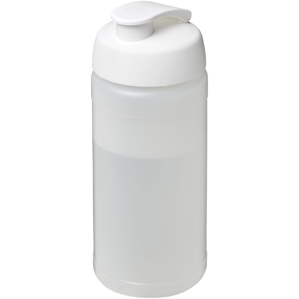Borraccia sportiva Baseline® Plus da 500 ml con coperchio a scatto personalizzato con logo - Pubblienne