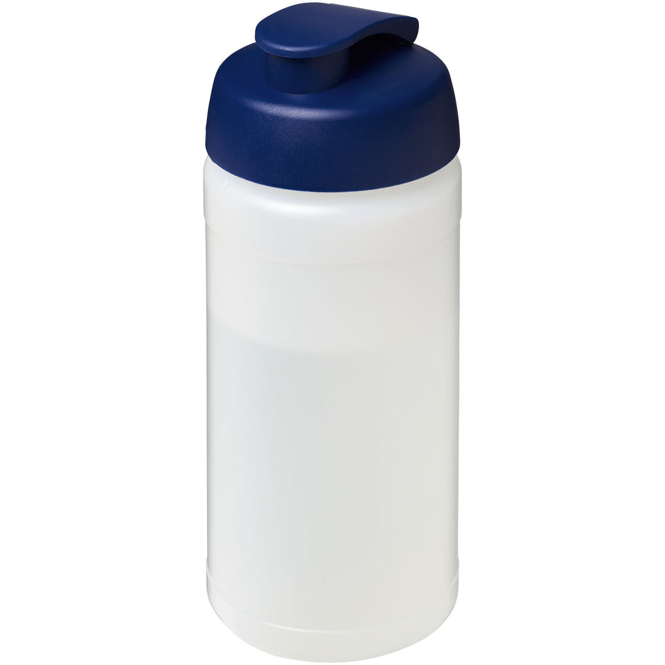 Borraccia sportiva Baseline® Plus da 500 ml con coperchio a scatto personalizzato con logo - Pubblienne