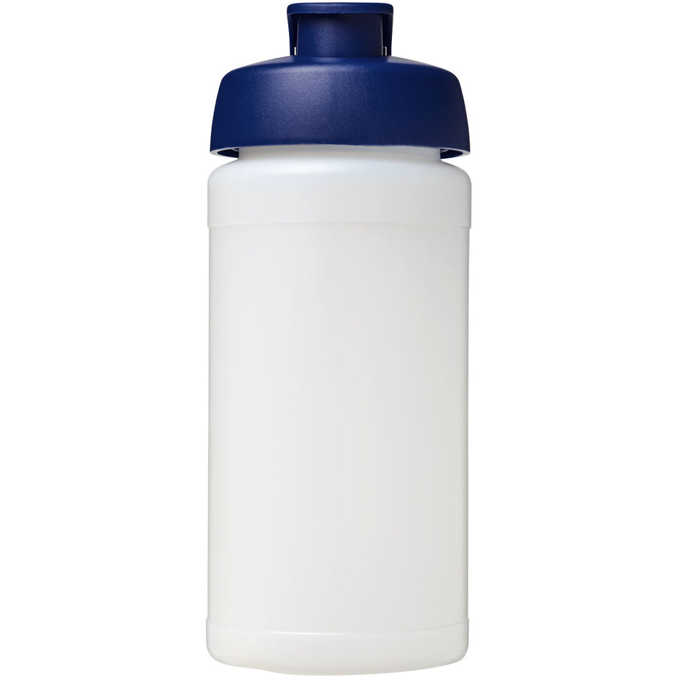 Borraccia sportiva Baseline® Plus da 500 ml con coperchio a scatto personalizzato con logo - Pubblienne