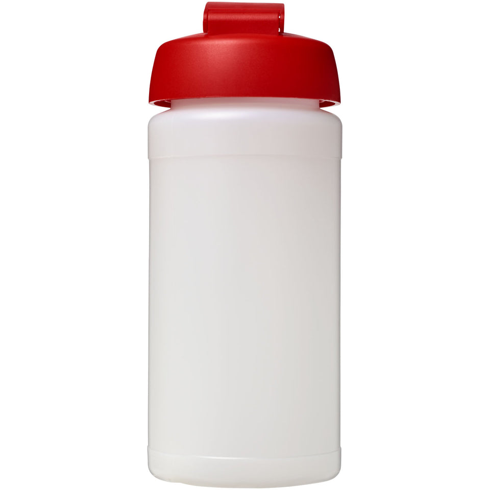 Borraccia sportiva Baseline® Plus da 500 ml con coperchio a scatto personalizzato con logo - Pubblienne