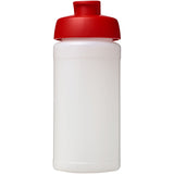 Borraccia sportiva Baseline® Plus da 500 ml con coperchio a scatto personalizzato con logo - Pubblienne