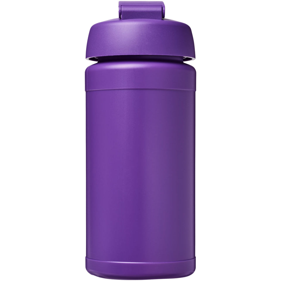 Borraccia sportiva Baseline® Plus da 500 ml con coperchio a scatto personalizzato con logo - Pubblienne