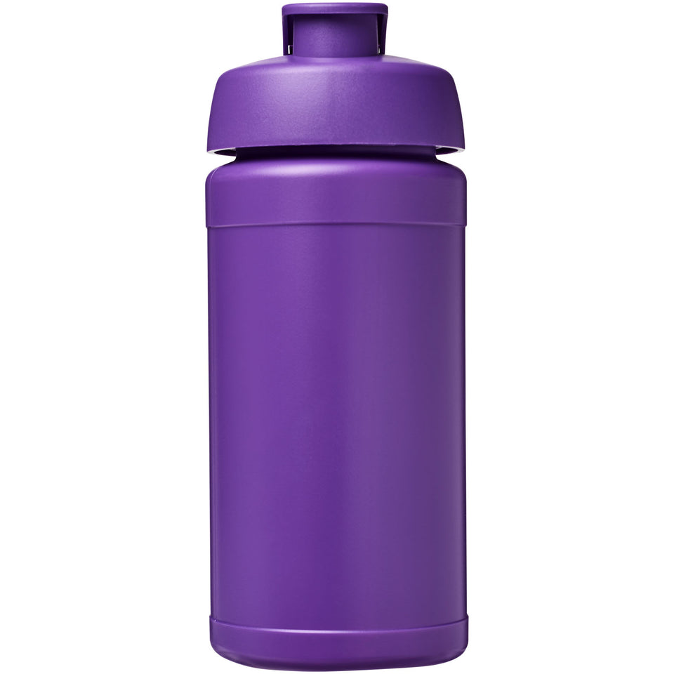 Borraccia sportiva Baseline® Plus da 500 ml con coperchio a scatto personalizzato con logo - Pubblienne