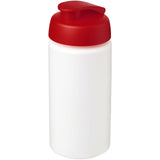 Borraccia sportiva Baseline® Plus da 500 ml con impugnatura e coperchio a scatto personalizzato con logo - Pubblienne