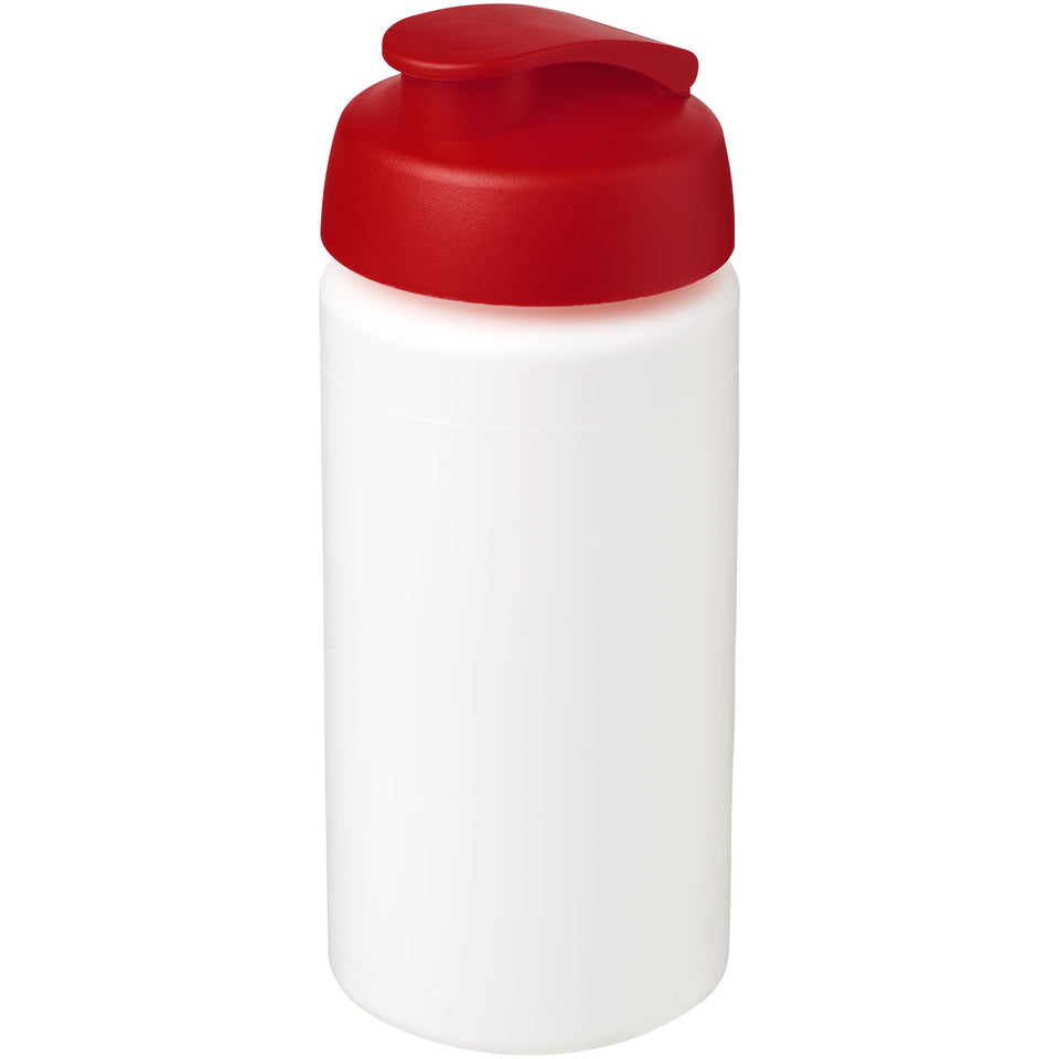 Borraccia sportiva Baseline® Plus da 500 ml con impugnatura e coperchio a scatto personalizzato con logo - Pubblienne