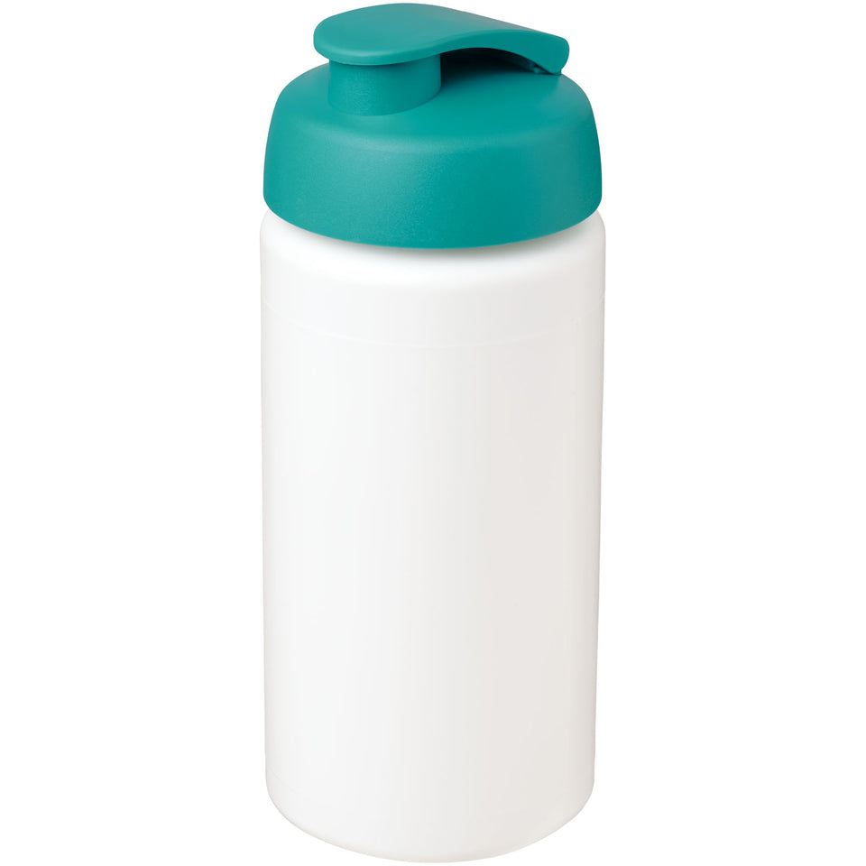 Borraccia sportiva Baseline® Plus da 500 ml con impugnatura e coperchio a scatto personalizzato con logo - Pubblienne