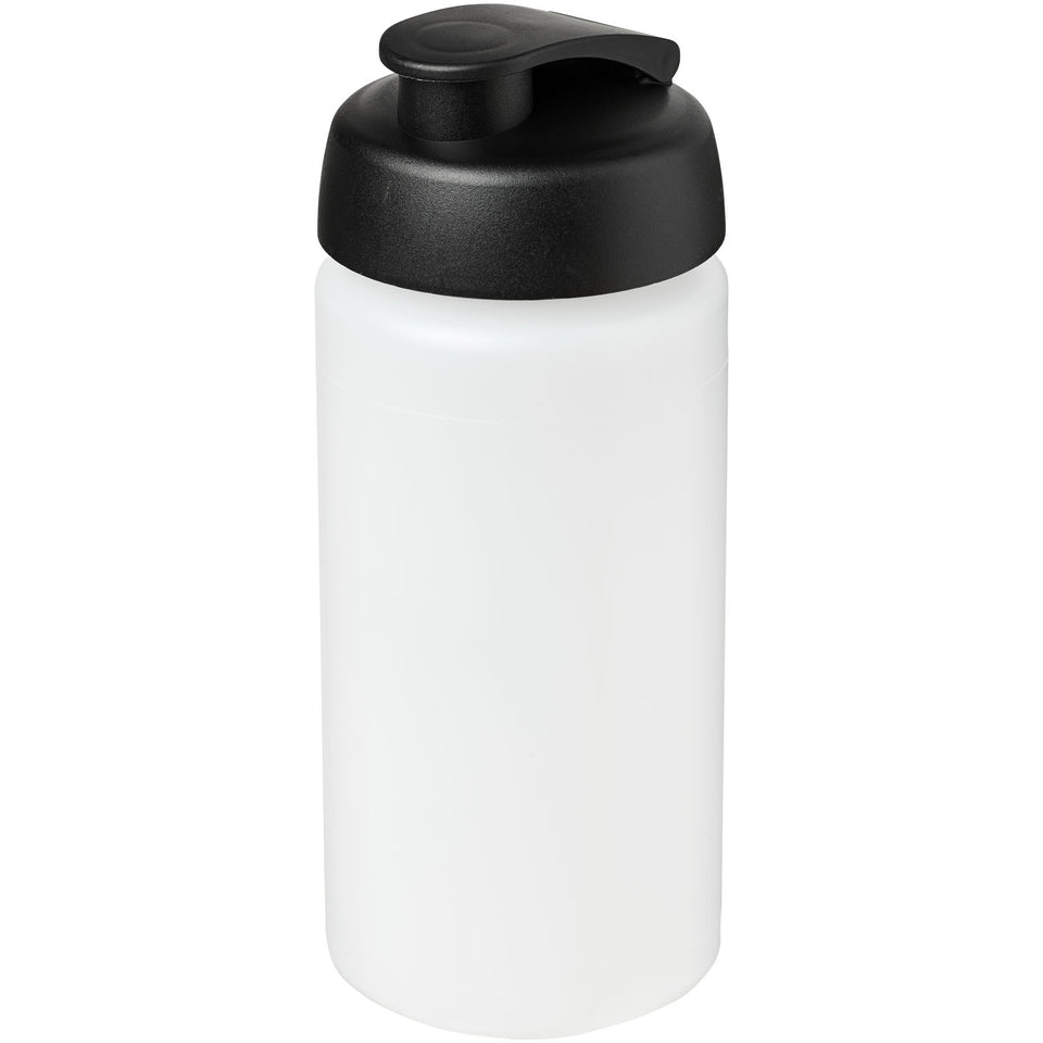 Borraccia sportiva Baseline® Plus da 500 ml con impugnatura e coperchio a scatto personalizzato con logo - Pubblienne