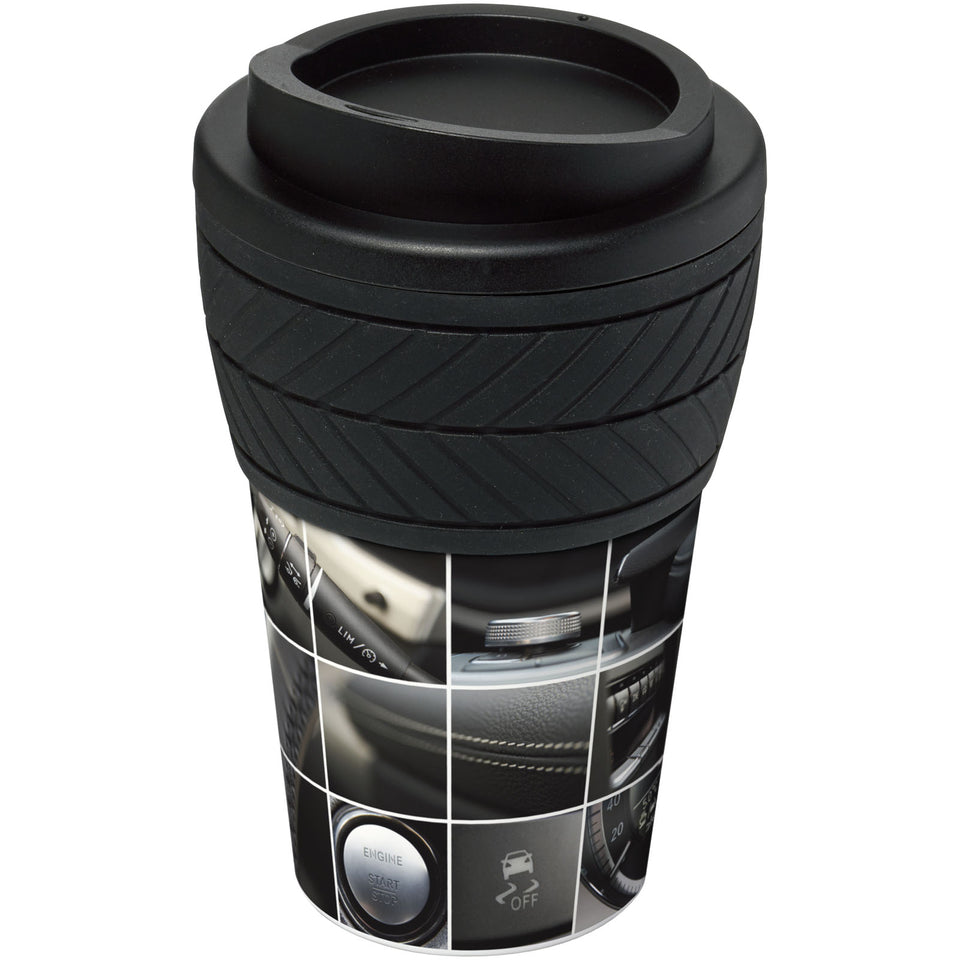 Tazza termica Brite-Americano® da 350 ml con Tyre-grip personalizzato con logo - Pubblienne