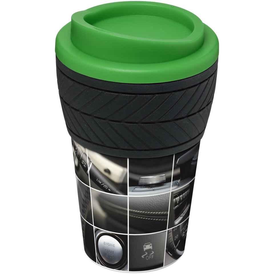 Tazza termica Brite-Americano® da 350 ml con Tyre-grip personalizzato con logo - Pubblienne