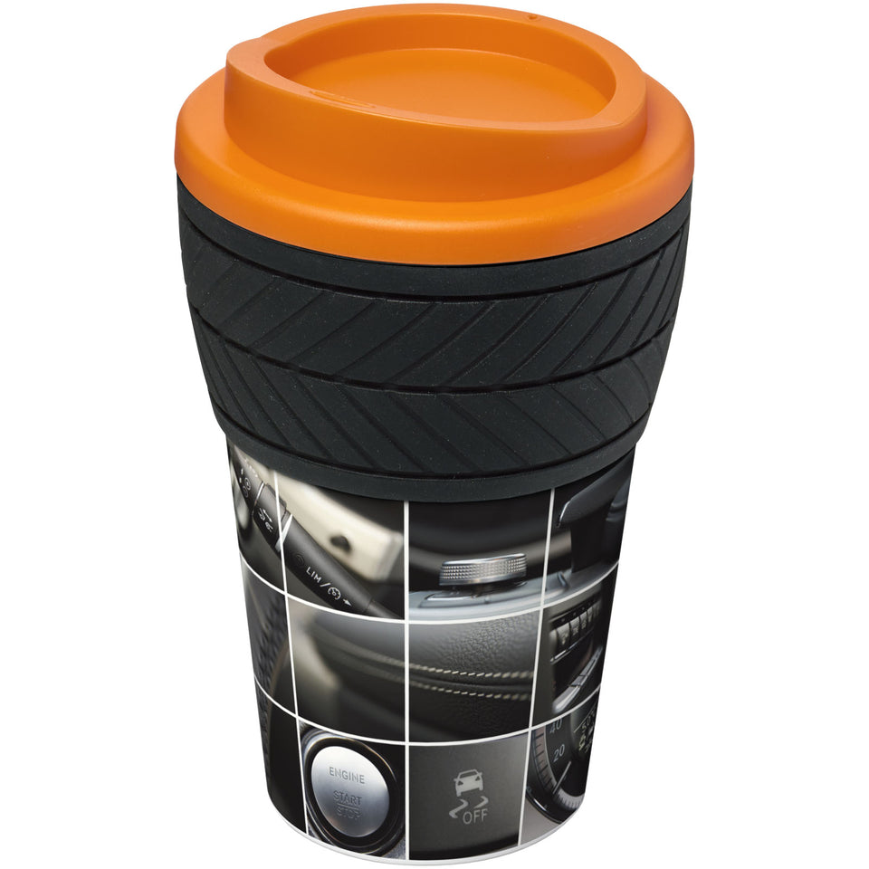 Tazza termica Brite-Americano® da 350 ml con Tyre-grip personalizzato con logo - Pubblienne