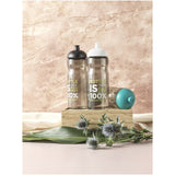 Borraccia sportiva H2O Active® Eco Base da 650 ml con coperchio a cupola personalizzato con logo - Pubblienne