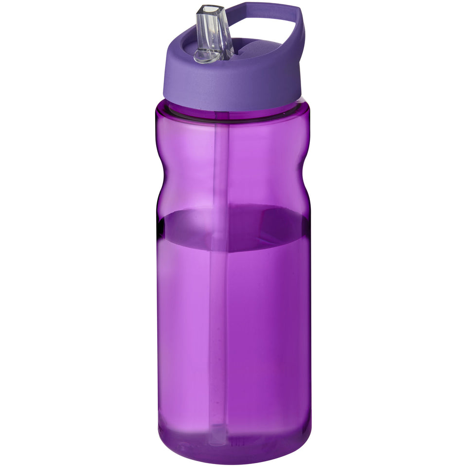 Borraccia sportiva H2O Active® Eco Base da 650 ml con coperchio con beccuccio personalizzato con logo - Pubblienne