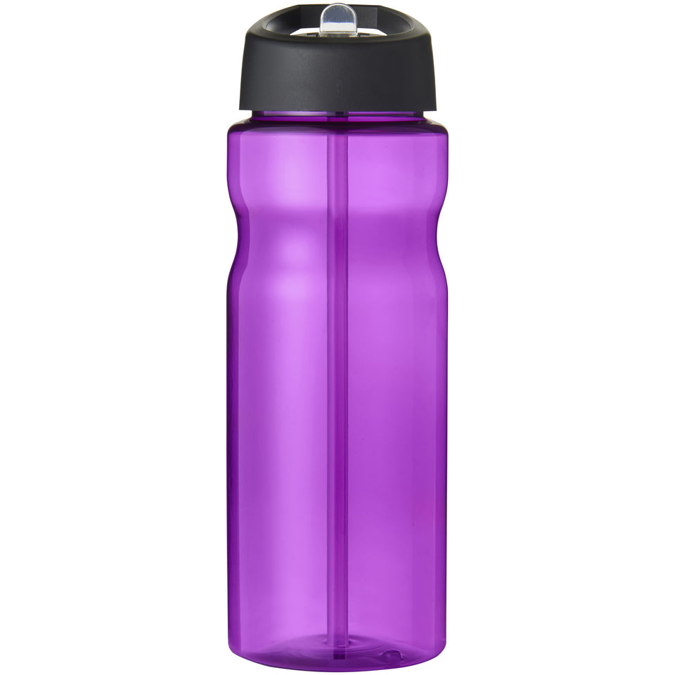 Borraccia sportiva H2O Active® Eco Base da 650 ml con coperchio con beccuccio personalizzato con logo - Pubblienne