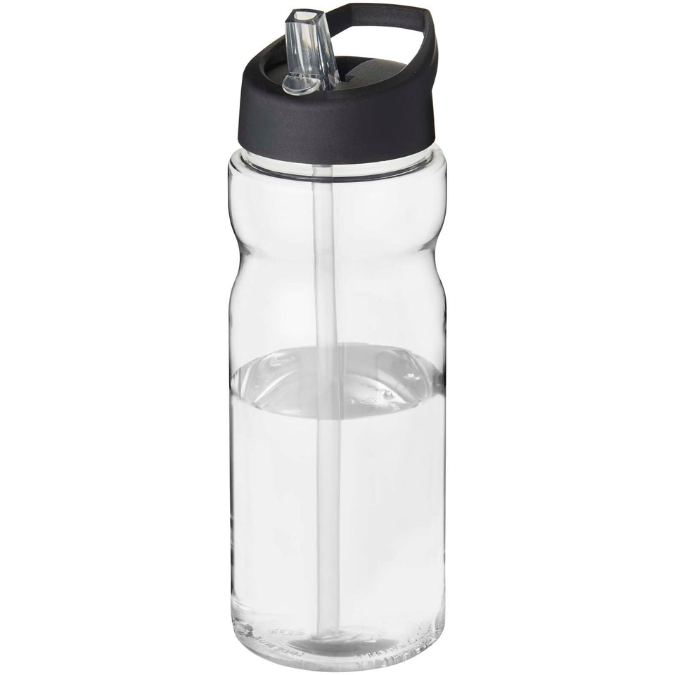 Borraccia sportiva H2O Active® Eco Base da 650 ml con coperchio con beccuccio personalizzato con logo - Pubblienne
