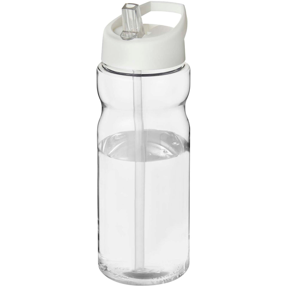 Borraccia sportiva H2O Active® Eco Base da 650 ml con coperchio con beccuccio personalizzato con logo - Pubblienne