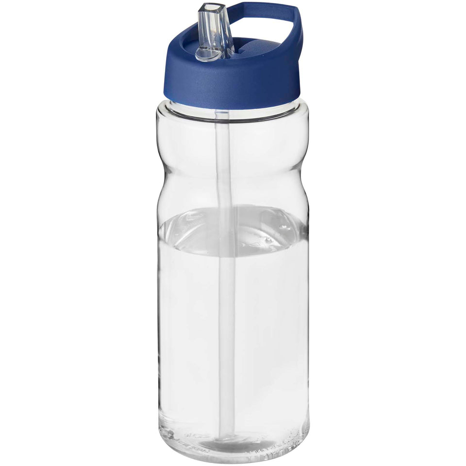 Borraccia sportiva H2O Active® Eco Base da 650 ml con coperchio con beccuccio personalizzato con logo - Pubblienne