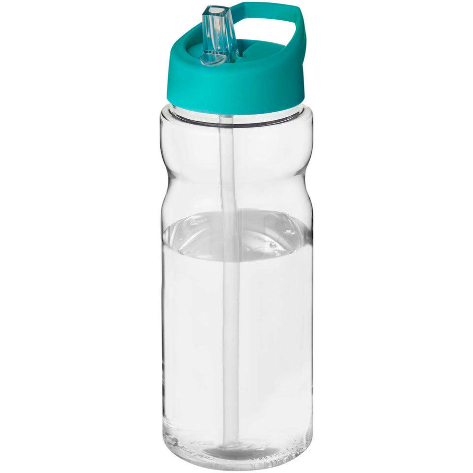 Borraccia sportiva H2O Active® Eco Base da 650 ml con coperchio con beccuccio personalizzato con logo - Pubblienne