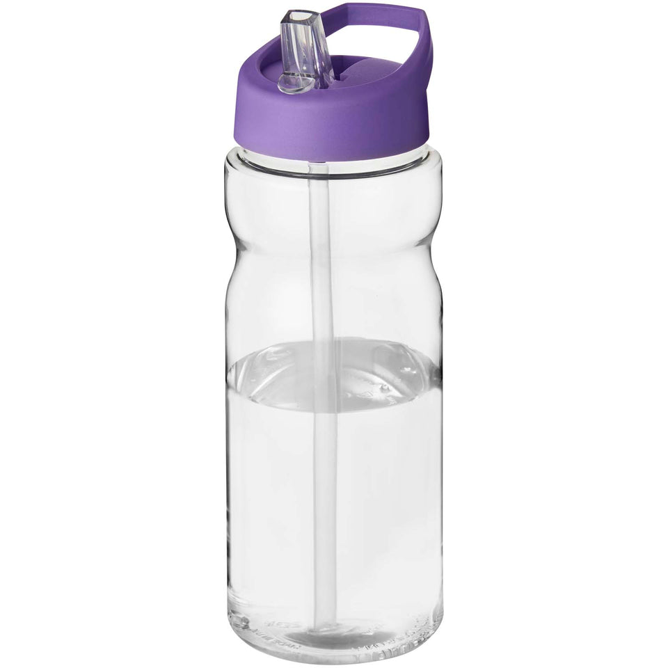 Borraccia sportiva H2O Active® Eco Base da 650 ml con coperchio con beccuccio personalizzato con logo - Pubblienne