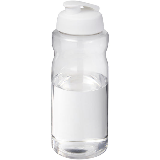 Borraccia sportiva da 1 litro con coperchio a scatto H2O Active® Big Base personalizzato con logo - Pubblienne