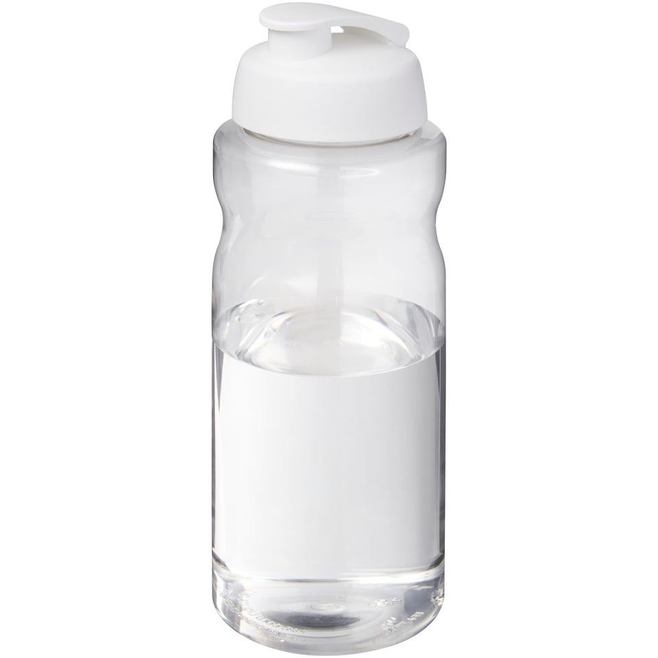 Borraccia sportiva da 1 litro con coperchio a scatto H2O Active® Big Base personalizzato con logo - Pubblienne