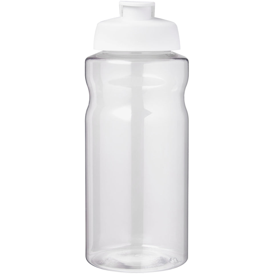 Borraccia sportiva da 1 litro con coperchio a scatto H2O Active® Big Base personalizzato con logo - Pubblienne