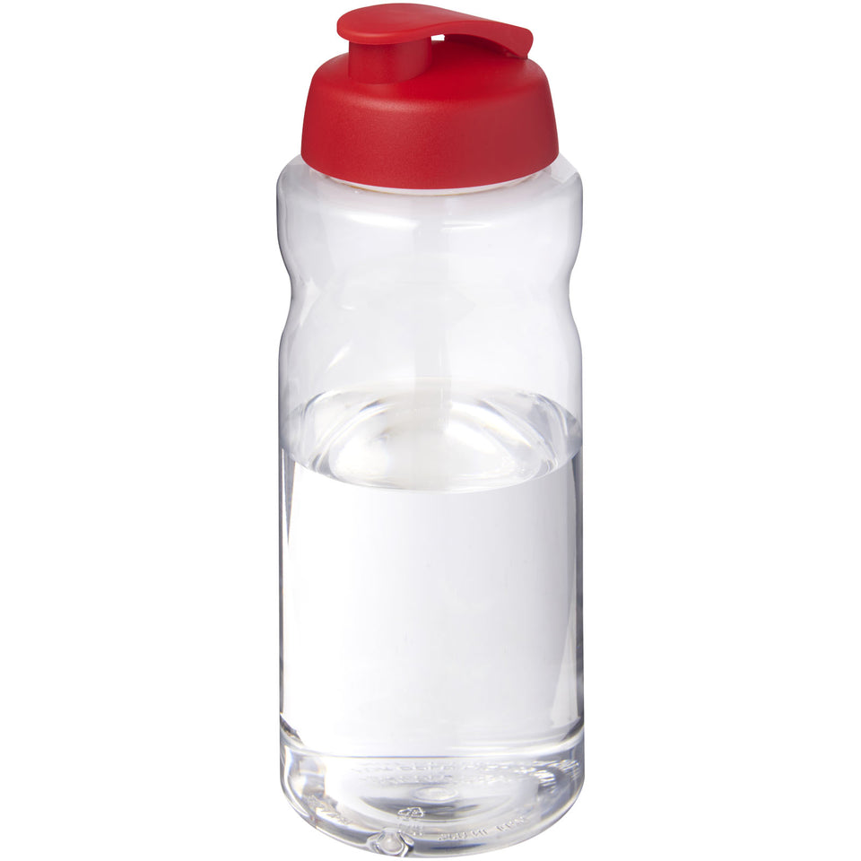 Borraccia sportiva da 1 litro con coperchio a scatto H2O Active® Big Base personalizzato con logo - Pubblienne