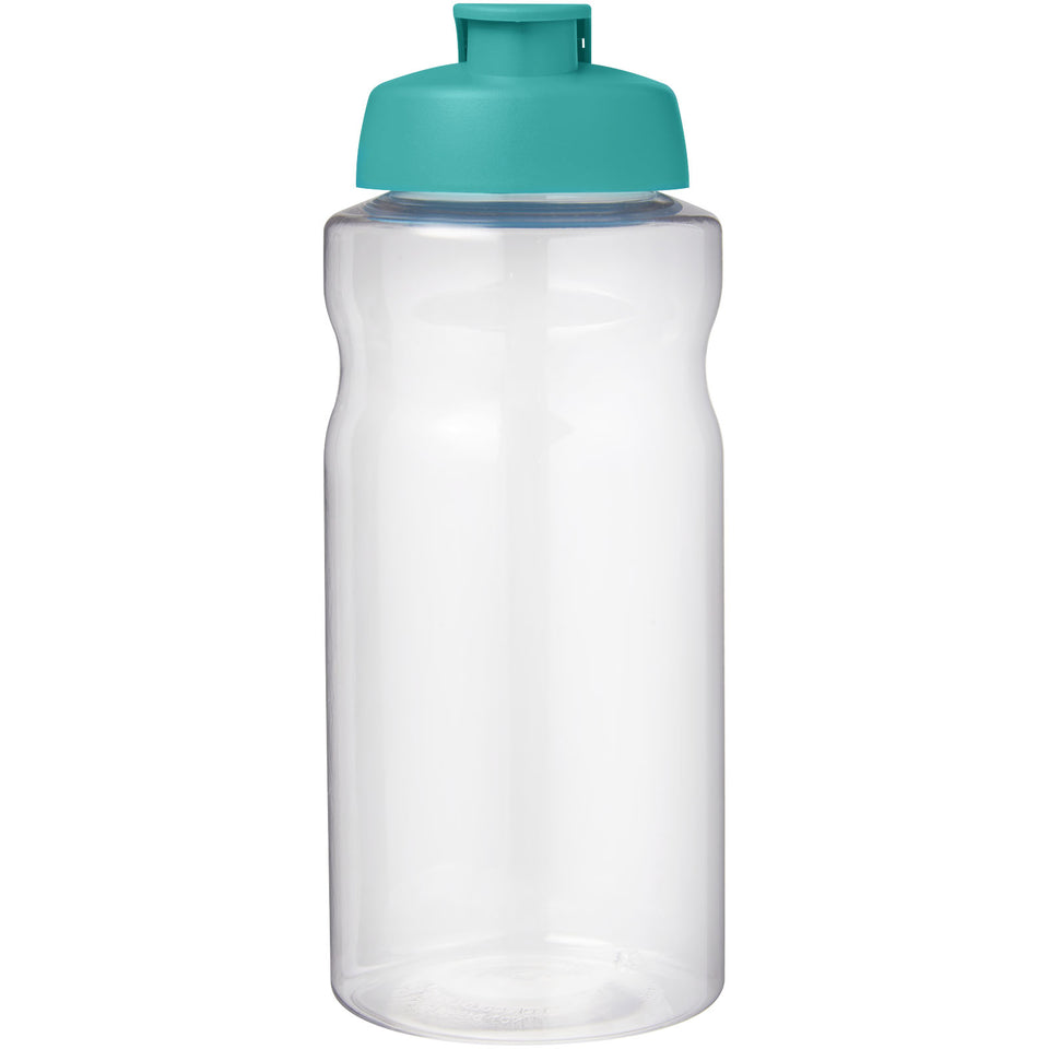 Borraccia sportiva da 1 litro con coperchio a scatto H2O Active® Big Base personalizzato con logo - Pubblienne