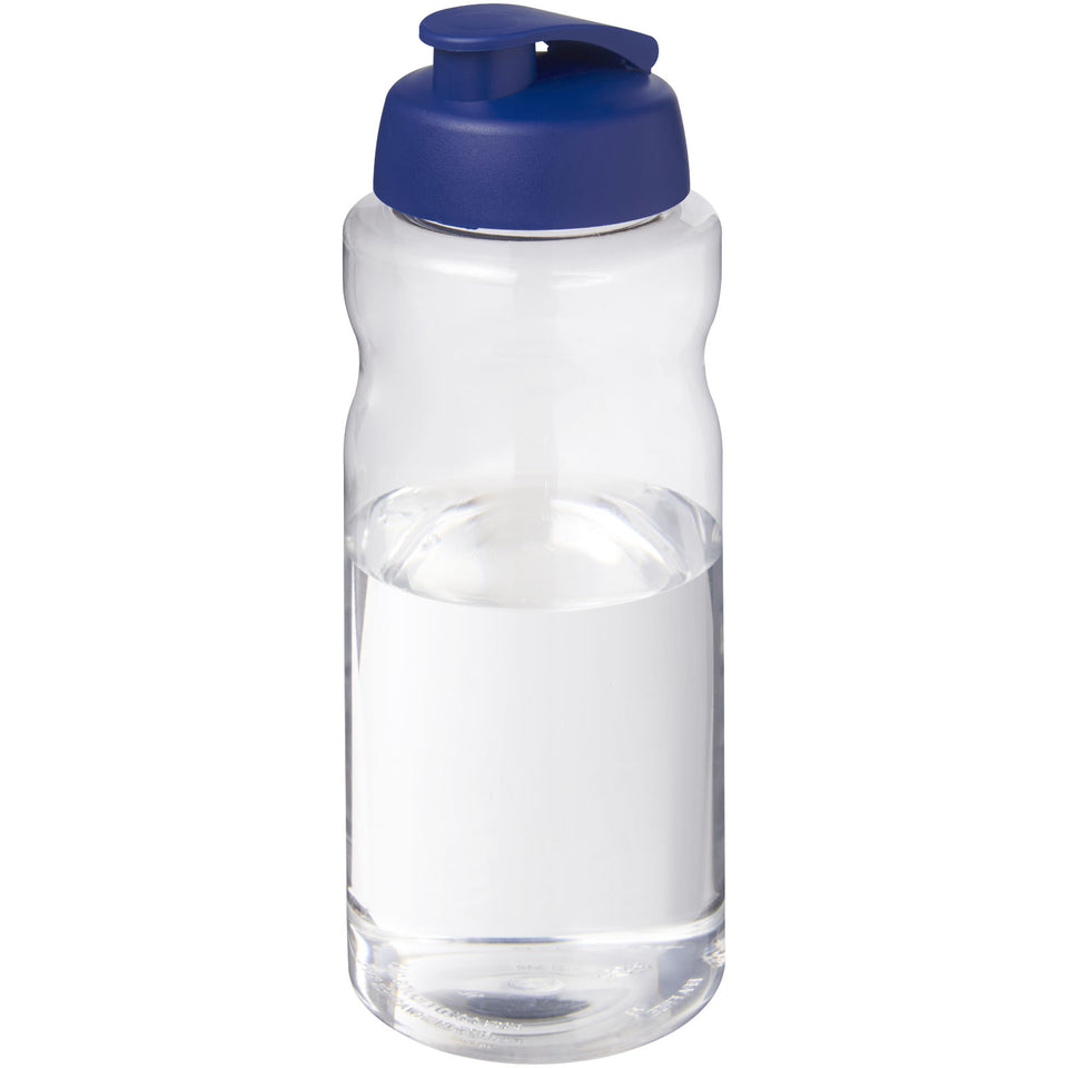 Borraccia sportiva da 1 litro con coperchio a scatto H2O Active® Big Base personalizzato con logo - Pubblienne
