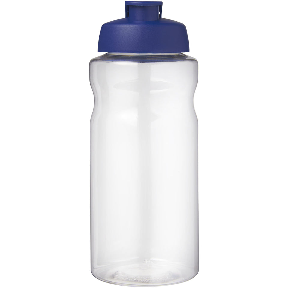 Borraccia sportiva da 1 litro con coperchio a scatto H2O Active® Big Base personalizzato con logo - Pubblienne