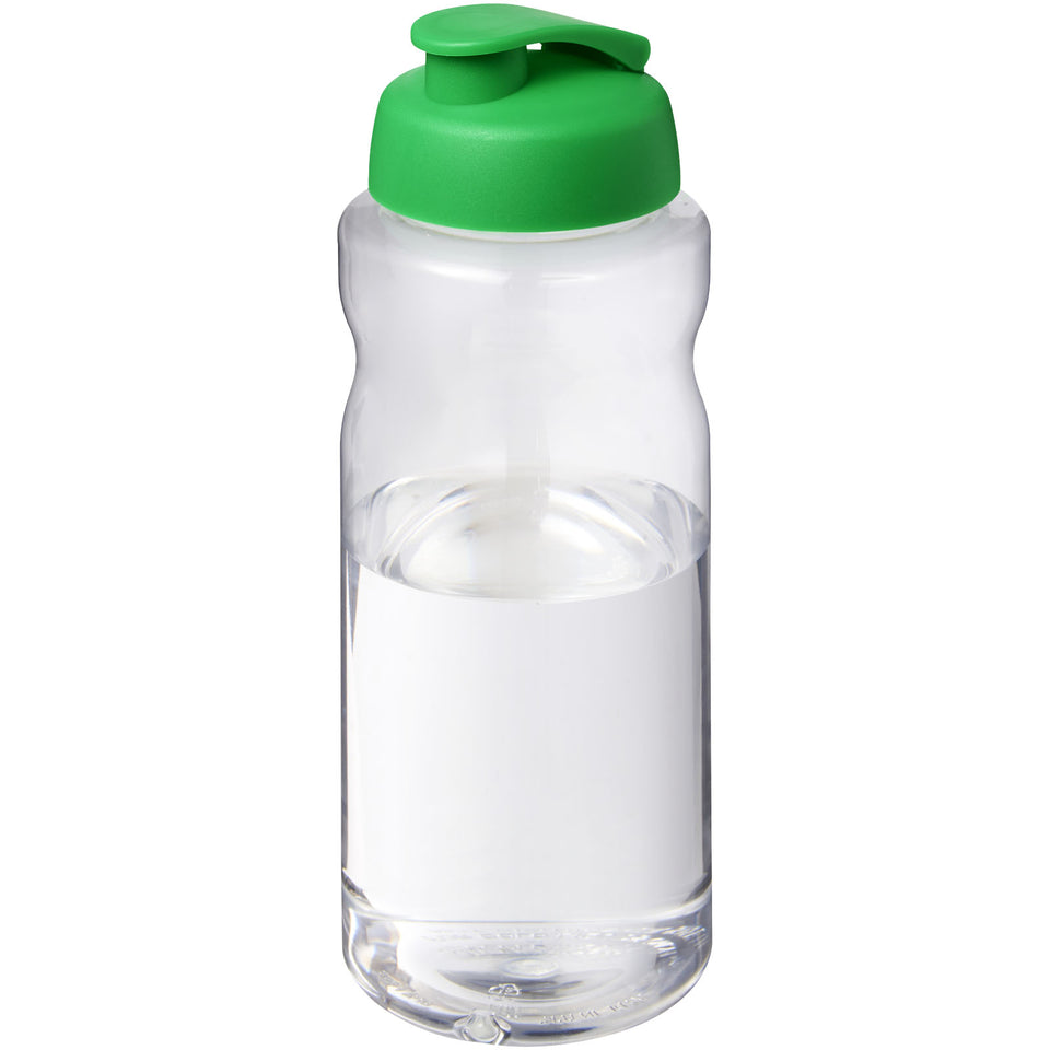 Borraccia sportiva da 1 litro con coperchio a scatto H2O Active® Big Base personalizzato con logo - Pubblienne