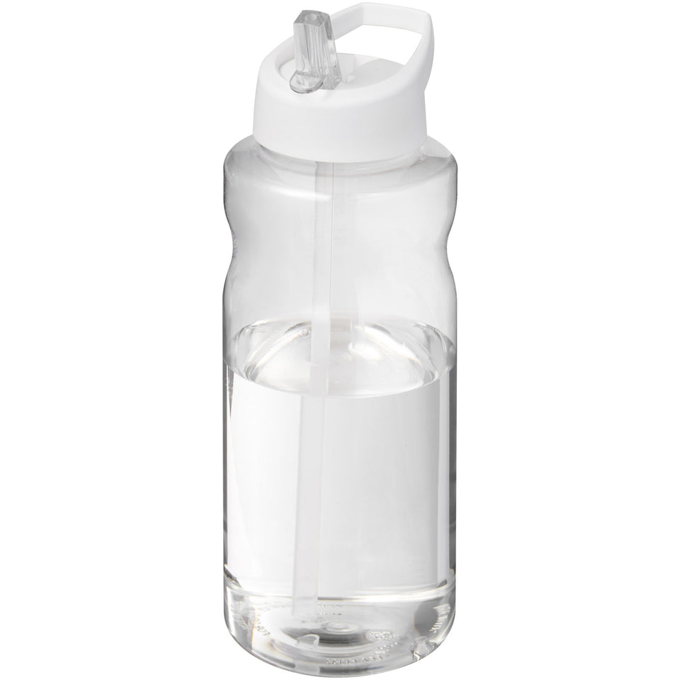 Borraccia sportiva da 1 litro con coperchio a beccuccio H2O Active® Big Base personalizzato con logo - Pubblienne