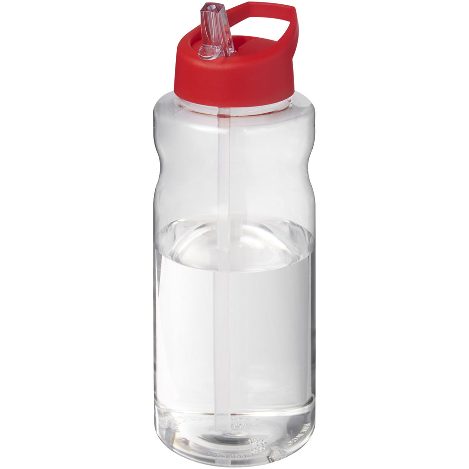 Borraccia sportiva da 1 litro con coperchio a beccuccio H2O Active® Big Base personalizzato con logo - Pubblienne