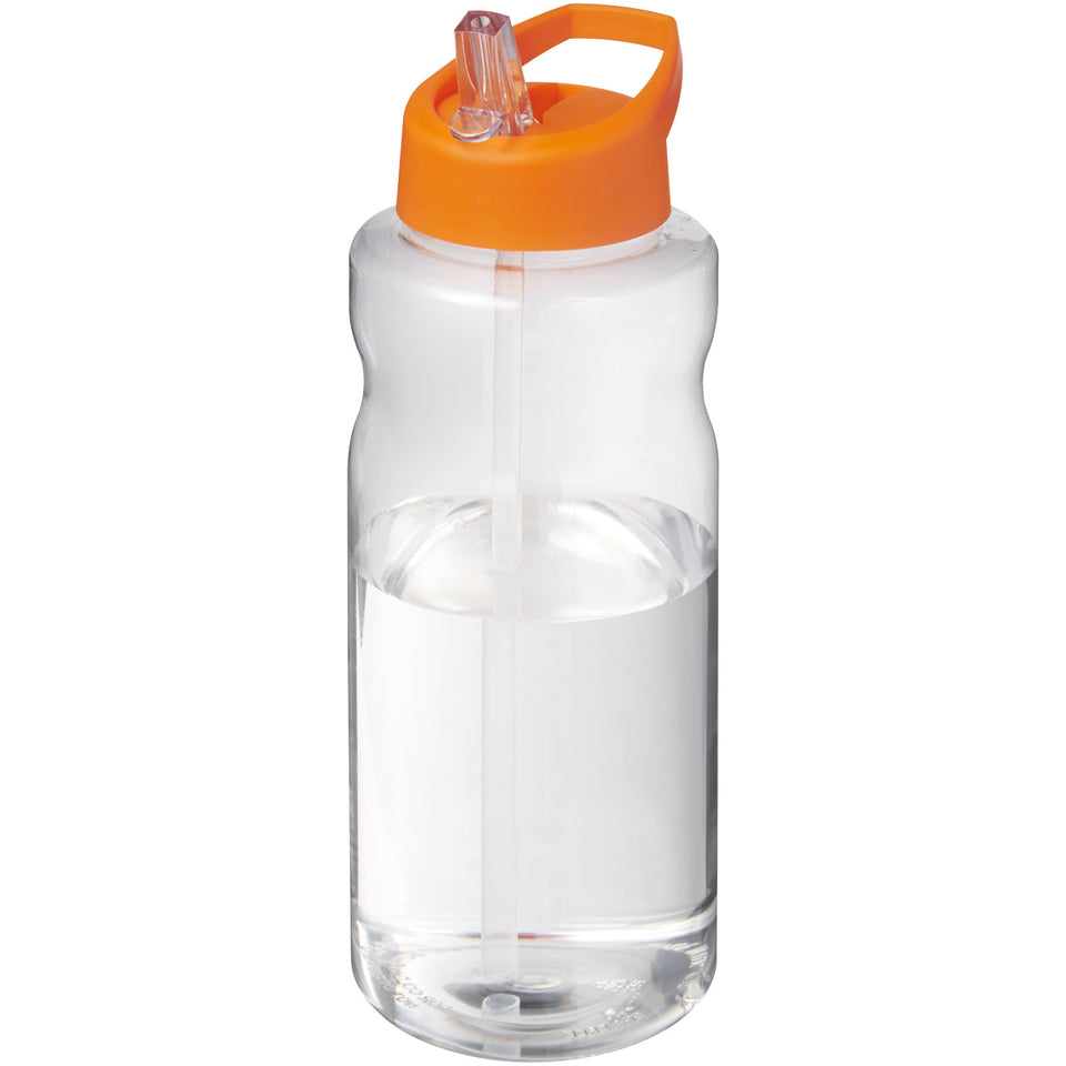 Borraccia sportiva da 1 litro con coperchio a beccuccio H2O Active® Big Base personalizzato con logo - Pubblienne