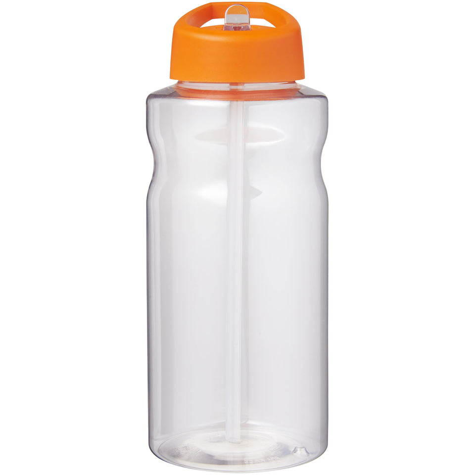 Borraccia sportiva da 1 litro con coperchio a beccuccio H2O Active® Big Base personalizzato con logo - Pubblienne