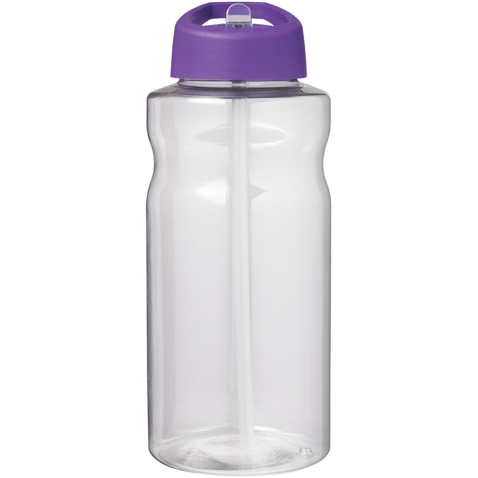Borraccia sportiva da 1 litro con coperchio a beccuccio H2O Active® Big Base personalizzato con logo - Pubblienne
