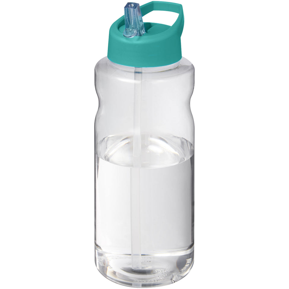 Borraccia sportiva da 1 litro con coperchio a beccuccio H2O Active® Big Base personalizzato con logo - Pubblienne