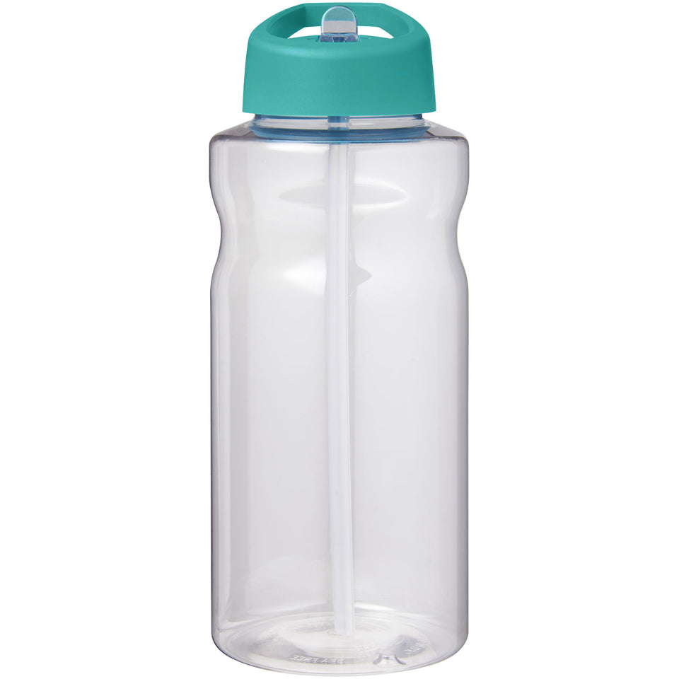 Borraccia sportiva da 1 litro con coperchio a beccuccio H2O Active® Big Base personalizzato con logo - Pubblienne