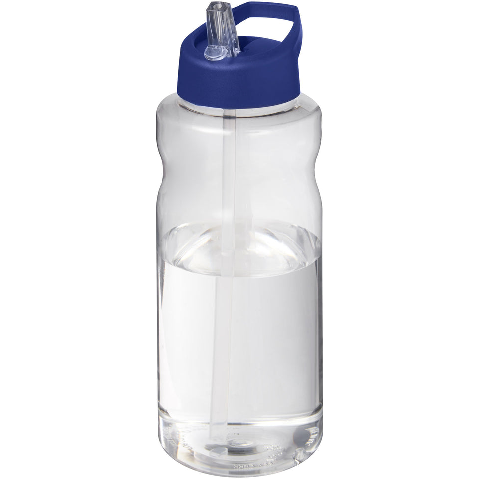 Borraccia sportiva da 1 litro con coperchio a beccuccio H2O Active® Big Base personalizzato con logo - Pubblienne